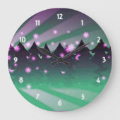 kerstbomen met groene tassen grote klok (Voorkant)