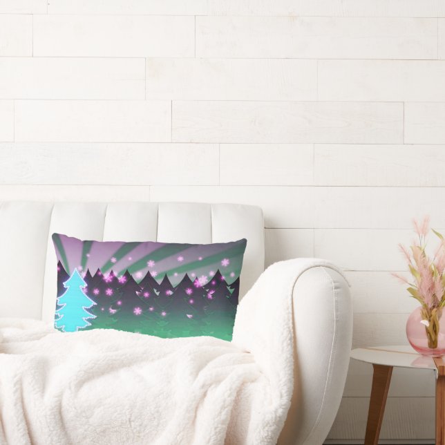 kerstbomen met groene tassen kussen (Bank)