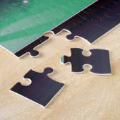 kerstbomen met groene tassen legpuzzel (Zijkant)