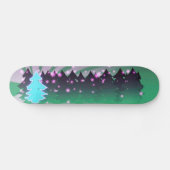 kerstbomen met groene tassen skateboard (Horizontaal)