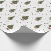 kerstbomen met kleine Boots-cadeautjes Cadeaupapier (Hoek)