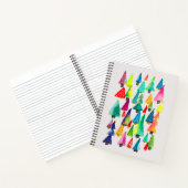 kerstbomen met waterverf notitieboek (Binnen)