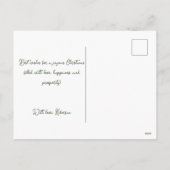  kerstbomen met winterjuffrouw feestdagenkaart (Achterkant)