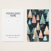 Kerstbomen Oorbel Display Kaart (Voorkant /achterkant)