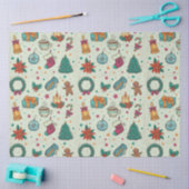 Kerstbomen Ornamenten Sterren Groene Kerst Tissuepapier (Craft)