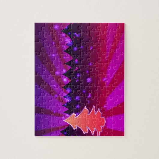 kerstbomen, Paars Legpuzzel (Verticaal)