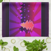 kerstbomen, Paars Theedoek (Gevouwen)