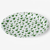 kerstbomen papieren bordje (Gekanteld)