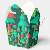 Kerstbomen Pattern Bedankdoosjes (Geopend)