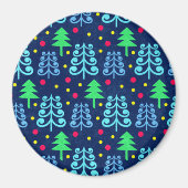 Kerstbomen Pattern Magneet (Voorkant)
