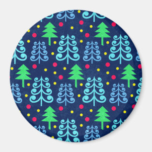 Kerstbomen Pattern Magneet