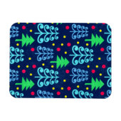 Kerstbomen Pattern Magneet (Horizontaal)