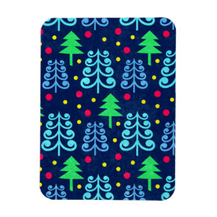 Kerstbomen Pattern Magneet
