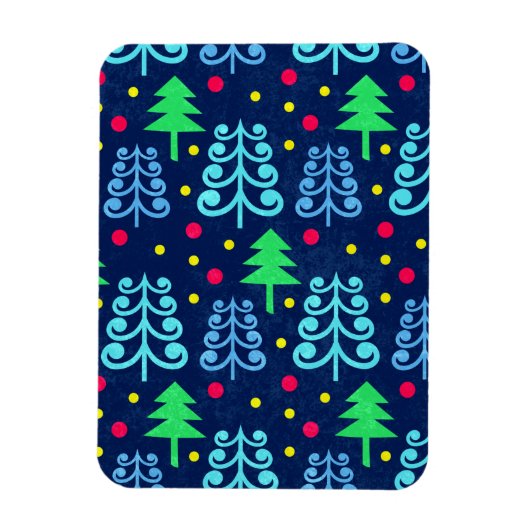 Kerstbomen Pattern Magneet (Verticaal)