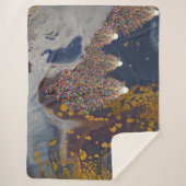 Kerstbomen Pattern Sherpa Deken (Voorkant)