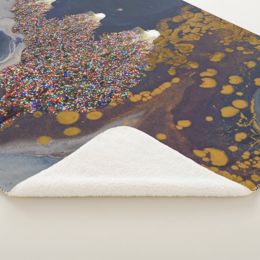 Kerstbomen Pattern Sherpa Deken (3/4)