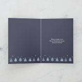 Kerstbomen Prettige Feestdagen Blauw ID863 (Binnen)