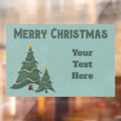 kerstbomen raamsticker (Vel 2)