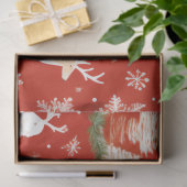 Kerstbomen Rendier Sneeuwvlokken Kerstmis Tissuepapier (Geschenk)