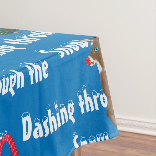 Kerstbomen rendier snoep Canes Tafelkleed (Voorbeeld)