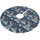 Kerstbomen, rendieren en sneeuwvlokken kerstboom rok (Gekanteld)