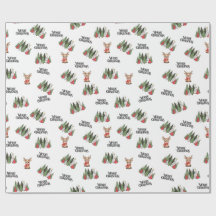Kerstbomen & Rendieren Inpakpapier