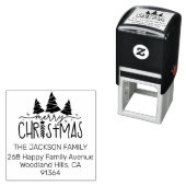 Kerstbomen retouradres zelfinktende stempel (In situ)