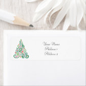 Kerstbomen — Retouradreslabels Etiket (Insitu)