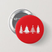 Kerstbomen Ronde Button 5,7 Cm (Voorkant /achterkant)