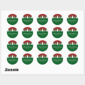 Kerstbomen Rood en Groene feestdag Stickers (Vel)