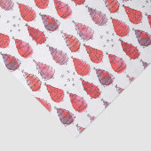 Kerstbomen rood tissuepapier (Detail)