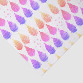 Kerstbomen roze tissuepapier (Detail)