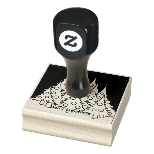 Kerstbomen rubberstempel (Stempel)