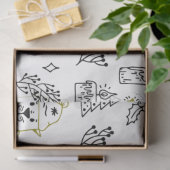 Kerstbomen Santa Beren White Christmas Tissuepapier (Geschenk)