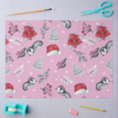 Kerstbomen Santa Hats Winter Bloemen Kerstmis Tissuepapier (Craft)