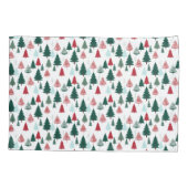 Kerstbomen Scandi Pine Forest Cozy Patronen Kussensloop (Achterkant-Links)