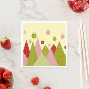 kerstbomen servet