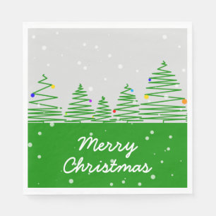 kerstbomen servet