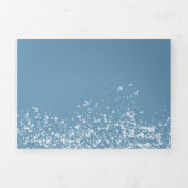 kerstbomen sneeuwsceen bruiloft drieluik uitnodiging (Cover)