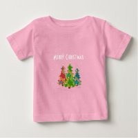 Kerstbomen Sneeuwvlokken Whimsical Fun Rood