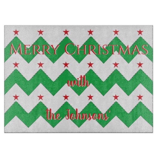 Kerstbomen Snijplank (Voorkant)