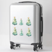 kerstbomen sticker (Koffer)