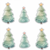 kerstbomen sticker (Voorkant)