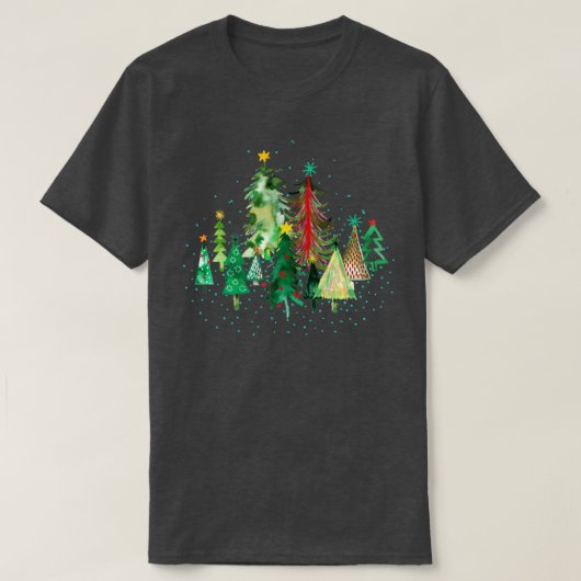 kerstbomen t-shirt (Design voorkant)