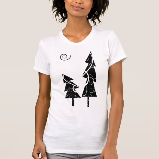 kerstbomen t-shirt (Voorkant)