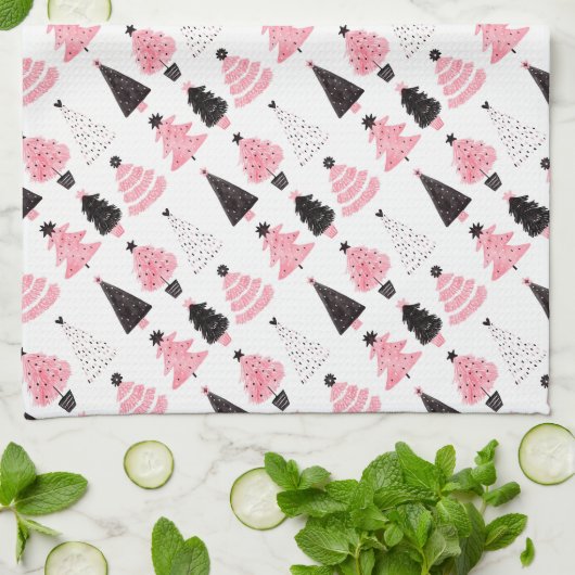 kerstbomen theedoek (Gevouwen)