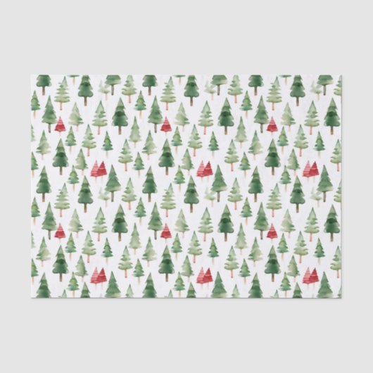 kerstbomen tissuepapier (Voorkant)