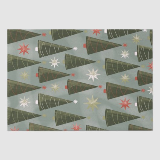 kerstbomen tissuepapier (Voorkant)