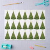 kerstbomen tissuepapier (Craft)