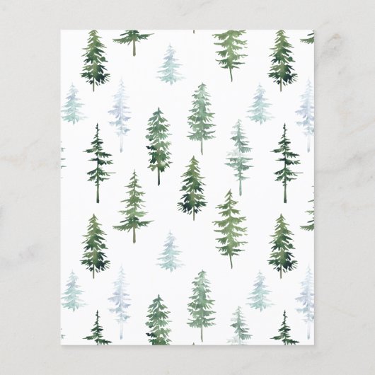 kerstbomen | Uitnodiging voor de budgettaire feest (Achterkant)